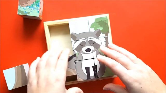 SUPER Cube puzzles.Pile animals. Surprises. Собираем из кубиков зверей.