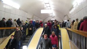 Станция метро "Лубянка" // 28 марта 2014
