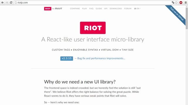 RiotJS. Заключение. смотреть онлайн