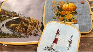 Вышивка крестом/Горный туман/Маяк/Королева полей.