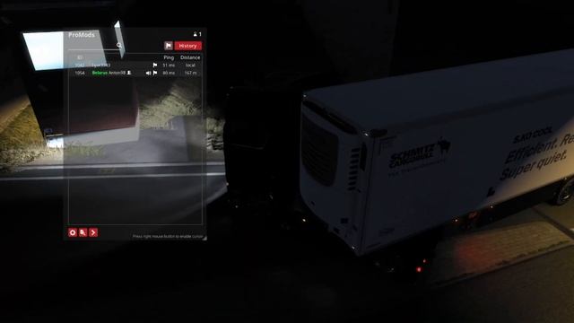 ETS2, врезался в невидимую коллизию на карте ProMods смотреть онлайн