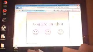 (ЭКСКЛЮЗИВ) Trojan.JS.YouAreAnIdiot на Windows Vista.