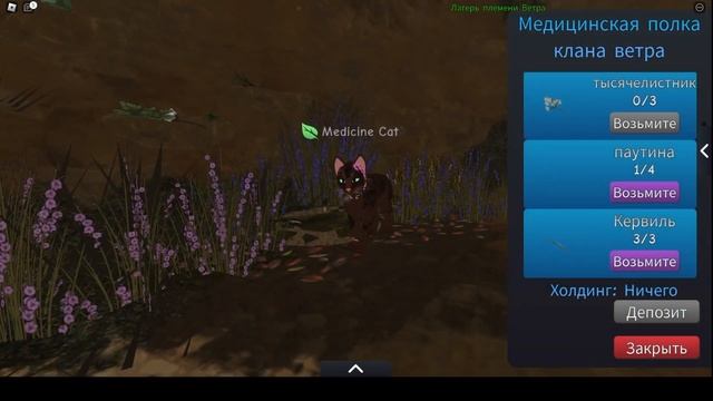 Как ролить за целителя в котах воителях! смотреть онлайн