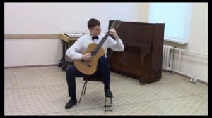 Белявцев Кирилл 15лет гитара, соло. А.И. Крамской Вальс,