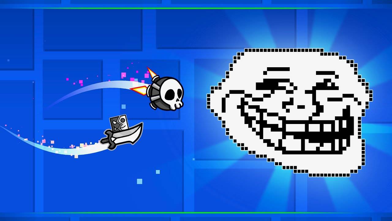 Битва строителей под МЕМНУЮ МУЗЫКУ в Geometry Dash