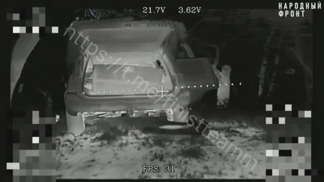 Уничтожение техники ВСУ с применением оптоволоконных FPV-дронов «КВН». Дружковское направление