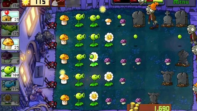 PVZ 1 adventure 2 level 14 прохождение смотреть онлайн