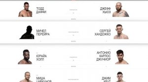 Юфс файт найт 158 кард  UFC fight night 158 card