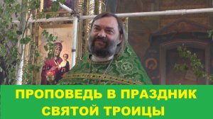 Проповедь в праздник Святой Троицы. Священник Валерий Сосковец