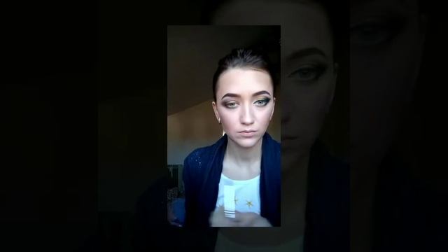 Золотой вечерний макияж !