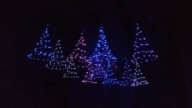 WINTER FOREST from the NEW YEAR SHOW OF LIGHT PUPPETS (Nikolai Zykov Theatre, Moscow)