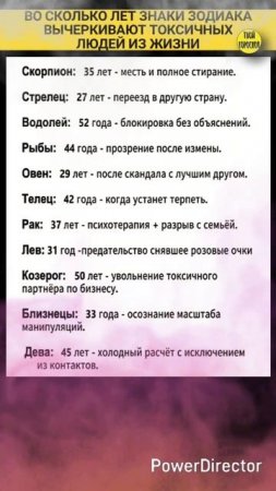 Во сколько лет знаки зодиака вычеркивают токсичных людей из своей жизни