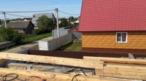 Сгнил дом! Замена потолка и крыши.