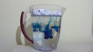 Опыт ЦВЕТНОЙ ДОЖДЬ в банке ☔ из пены для бритья, воды и краски ﻩﻩﻩ Опыты с водой ➄