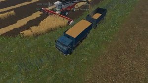 камаз Зерновоз с прицепом для Фарминг Симулятора 15