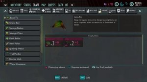 GROUNDED как сделать прялку/паутинную веревку