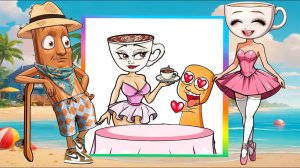 Итальянские мемы - Реакция Балерина Капучино - МУЛЬТИК ДЛЯ ДЕТЕЙ| Мультфильмы