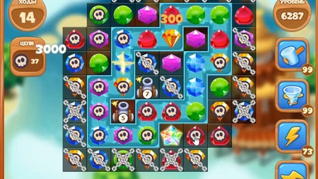 Сокровища пиратов уровень 6287 #Сокровищапиратов смотреть онлайн