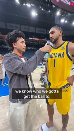 Jared McCain, got to interview Obi Toppin just minutes after  yet another elite Pacers comeback!