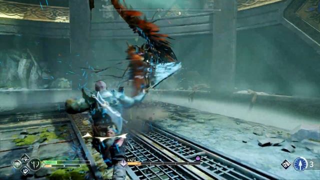 Битва с Валькирией Карой #playstation #godofwar2018 смотреть онлайн