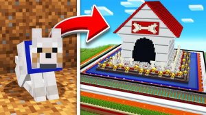 Я построил самую безопасную конуру для собаки в Minecraft