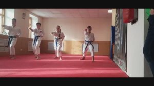 Аттестация на 3 кю. Карате. Сдали . Молодцы!