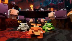 Лягушки из майнкрафта идут под фонк (мем)