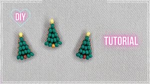 Легкая Мини Елка из бисера параллельным плетением