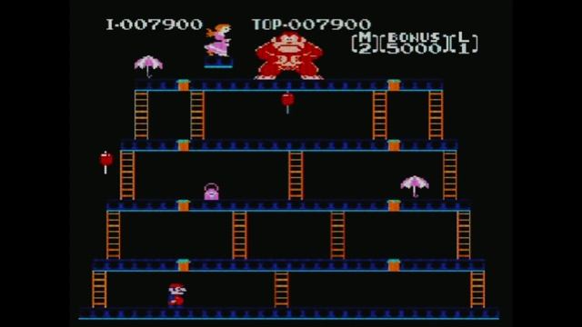 Donkey Kong (NES) — 3 уровня аркадной ярости!