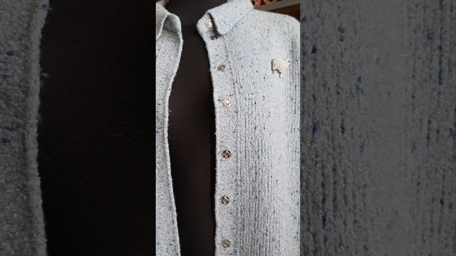 Рубашка. Пряжа букле.  Подваливание изделия. Не повтор? смотреть онлайн