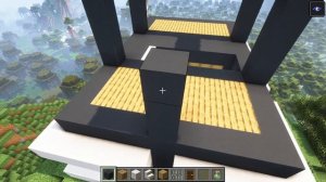 Современный многоквартирный дом в майнкрафте