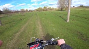 катаемся вдвоём на питбайке BSE 125 PH