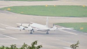 Ил-18 - взлёт с дымком