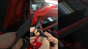 Выпрямление вмятины крышки багажника Solaris. #безпокрас?