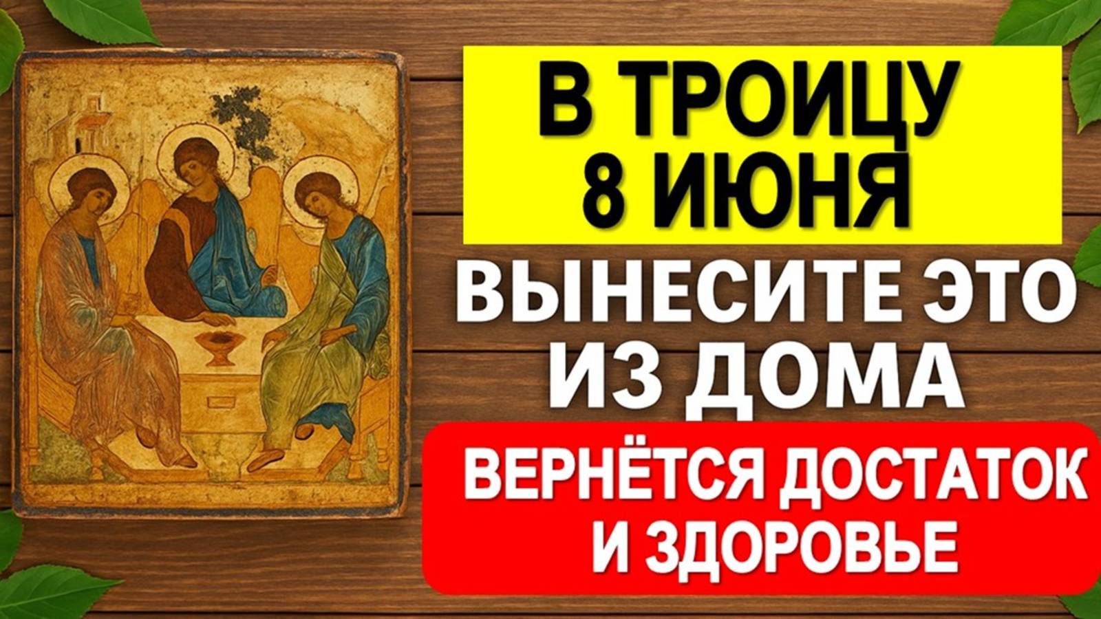 Вынесите это из дома в Троицу 8 июня И вернется достаток и здоровье. Приметы и ритуалы на достаток