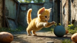 🐾 Kitten Works Hard at Japanese Restaurant to Help Sick Mom 🏥😿 #cat #ai #cute