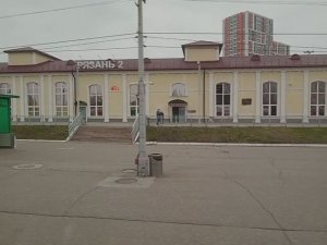 Отправление из Рязани, со станции Рязань-2, из окна поезда
