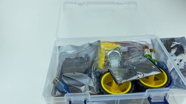 Набор двухколесной машинки 2WD Arduino (Ардуино) uno r3 Lafvin - SIN смотреть онлайн