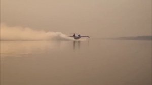 (5.06.2025) Силы МЧС применили для тушения огня самолёт-амфибию Бе-200 ЧС в Верхнебуреинском районе