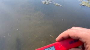 Температура воды в соленом озере в Завьялово 7.06.2025 Температура воздуха 32 градуса