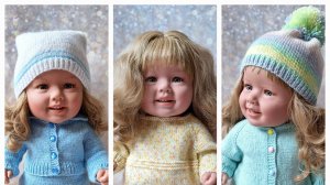 Вязаная одежда на кукол Manolo Dolls 47 см. Переодевашки 🙂