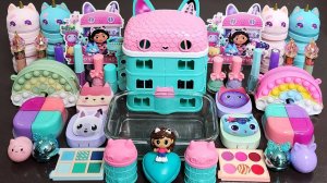 Слайм для кукольного домика Габби Смешиваем макияж, детали, блестки в Слайм, Слайм ASMR