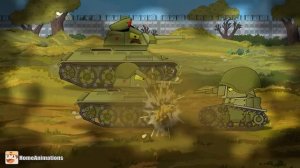 HomeAnimations – Мультики про танки  Я ВЫЖГУ ТВОЙ МОЗГ ： Гипнос vs  Фиджерон - Мультики про танки