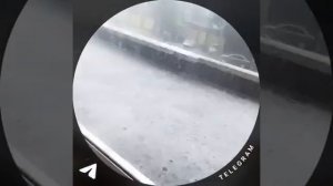 Подмосковье накрыл ливень с градом.
