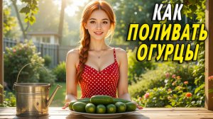 Как поливать огурцы