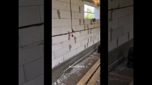 Сделали качественную электрику в гараже, проводка в горизонтальных вертикальных штробах.