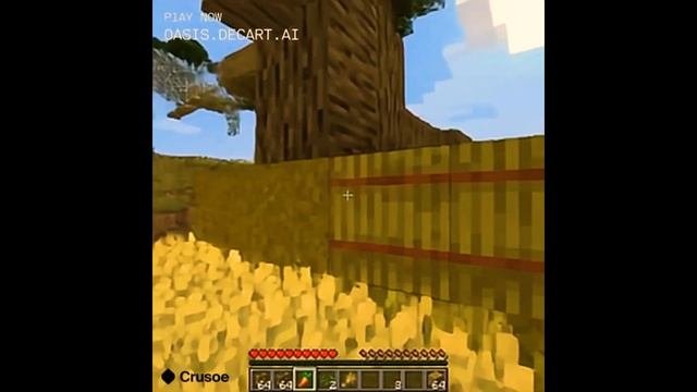 Minecraft от нейросети