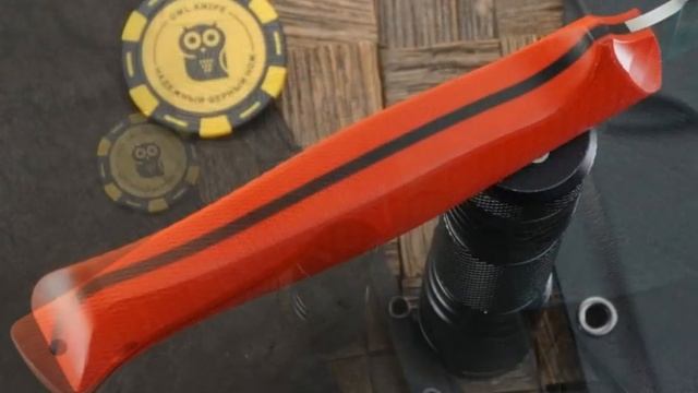 Нож-скиннер Owl Knife Ulula, сталь Bohler N690, рукоять красный G-10 смотреть онлайн