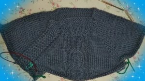 Детская кофточка с боковой застежкой и азиатским ростком 🧶