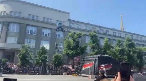 прыжок на мотоцикле 🏍️ мотофестиваль 7-06-2025